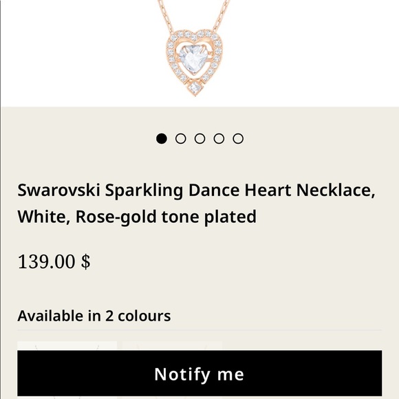 Swarovski Heart Shaped Necklace NEVER WORN - Picture 2 of 3